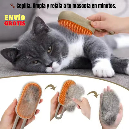 Cepillo Vapor Recargable para Mascotas