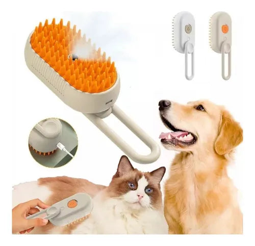 Cepillo Vapor Recargable para Mascotas