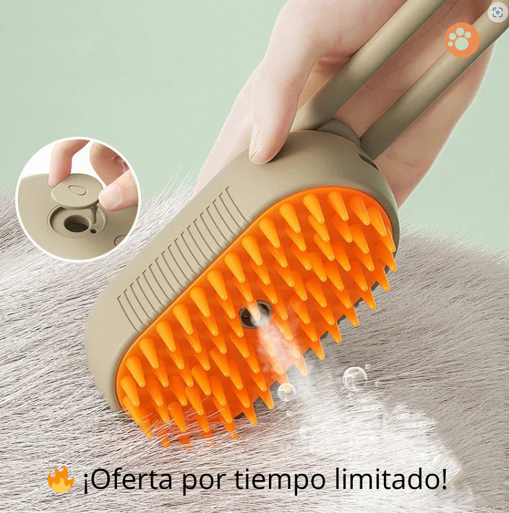Cepillo Vapor Recargable para Mascotas